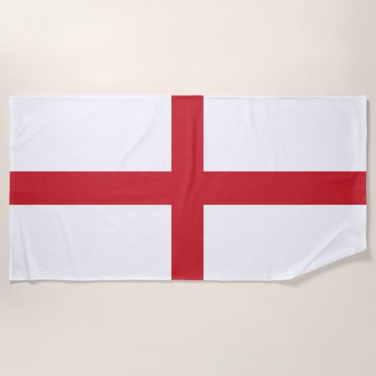 England vlag Beach Towel Strandlaken (Voorkant)