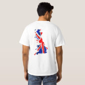 England vlag Map 2Side T-shirt (Achterkant volledig)
