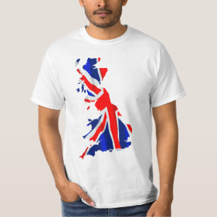 England vlag Map 2Side T-shirt