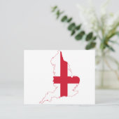 England vlag Map Briefkaart (Staand voorkant)