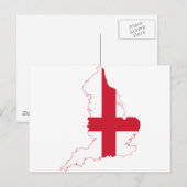 England vlag Map Briefkaart (Voorkant / Achterkant)
