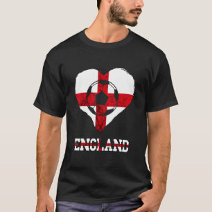 England Voetbal Heart St. George's Cross Englis T-shirt