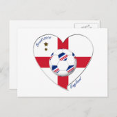 "ENGLAND"-voetbalteam. Fútbol de Inglaterra 2014 Briefkaart (Voorkant / Achterkant)