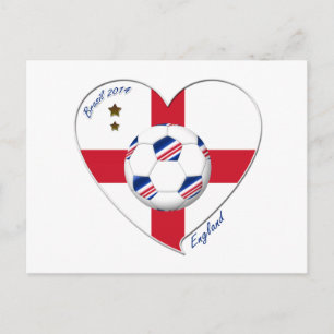 "ENGLAND"-voetbalteam. Fútbol de Inglaterra 2014 Briefkaart