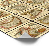 England, Wales and All English County Maps Poster (Hoek)