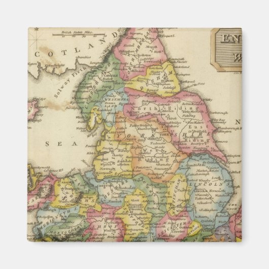 England & Wales Magneet (Voorkant)