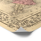 England, Wales Map by Mitchell Poster (Hoek)