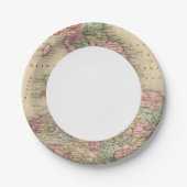 England, Wales Map door Mitchell Papieren Bordje (Voorkant)