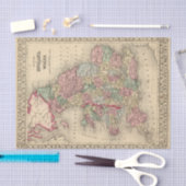 England, Wales Map door Mitchell Tissuepapier (Craft)