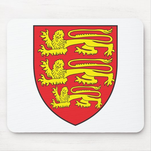 England Wapenstilte Mousepad Muismat (Voorkant)