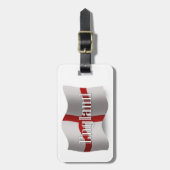 England Waving Flag Bagagelabel (Voorkant verticaal)