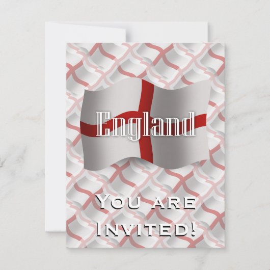 England Waving Flag Kaart (Voorkant)