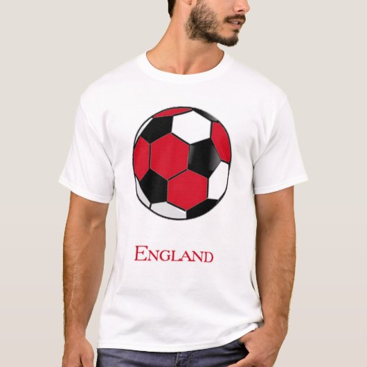 England World Cup Voetbal Soccer T-Shirt (Voorkant)