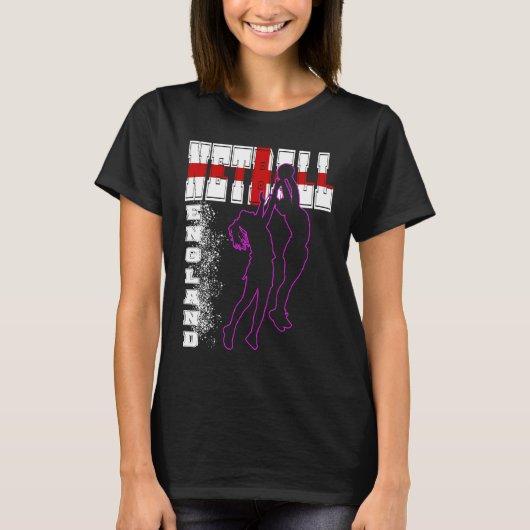 England World Team  Netball T-shirt (Voorkant)