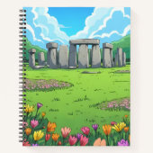 England's Stonehenge in Spring Notitieboek (Voorkant)