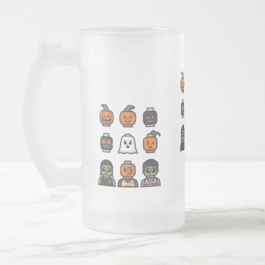 Engleking Halloween Bierglas & Stein Ontwerp Matglas Bierpul (Links)