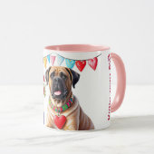 Englische Dogge Mastiff best Mum Muttertag Mok (Voorkant rechts)