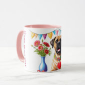 Englische Dogge Mastiff best Mum Muttertag Mok (Voorkant links)