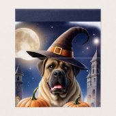 Englische Dogge Mastiff Halloween Kaart (Buitenkant ongevouwen)