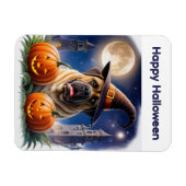 Englische Dogge Mastiff Halloween Magneet (Horizontaal)
