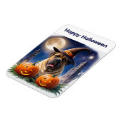 Englische Dogge Mastiff Halloween Magneet (Linkerzijde)