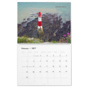 Englische Leuchttürme - Leuchtfeuer entlang Englan Kalender (Feb 2027)