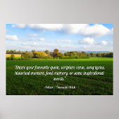 English Autumn Countryside - Personalised Poster