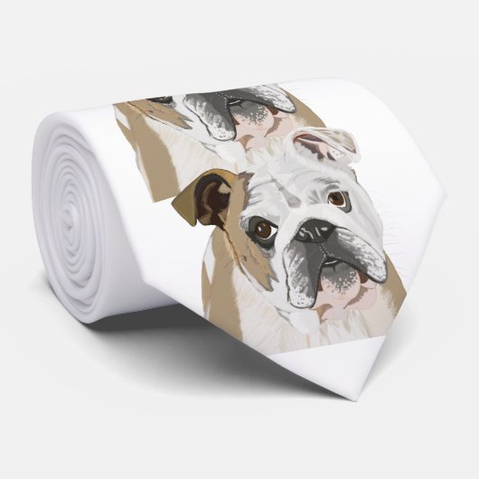 English Bull Dog Stropdas (Opgerold)