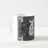 English Bull Terrier Coffee Mug | Cute Dog Lover  Koffiemok (Voorkant links)