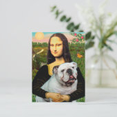 English Bulldog 9 - Mona Lisa Briefkaart (Staand voorkant)