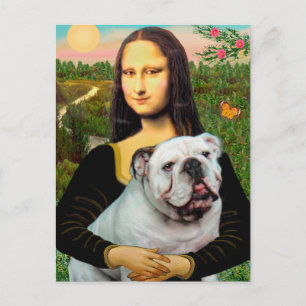 English Bulldog 9 - Mona Lisa Briefkaart
