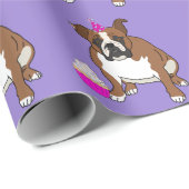 English Bulldog Birthday Cadeaupapier (Rol Hoek)