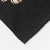 English Bulldog Christmas Santa Hat Reindeer Light Fleece Deken (Hoek)