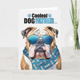 English Bulldog Coudest Dad Vaderdag Feestdagen Kaart