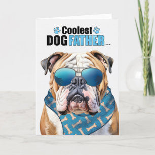 English Bulldog Coudest Dad Vaderdag Feestdagen Kaart