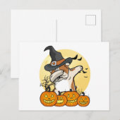 English Bulldog Dabbing Halloween Briefkaart (Voorkant / Achterkant)