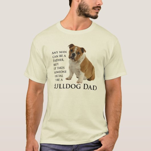 English Bulldog Dad T-Shirt (Voorkant)