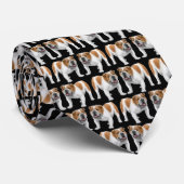 English Bulldog Dark Stropdas (Opgerold)