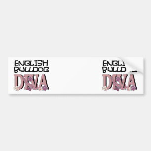 English Bulldog DIVA Bumpersticker