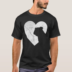 English Bulldog Dog Funny Heart Valentijnsdag do T-shirt