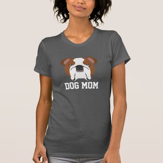 English Bulldog Dog mama T-shirt (Voorkant)
