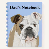 English Bulldog Editable Notitieboek (Voorkant)