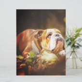 English Bulldog Forest Foto Menu (Staand voorkant)