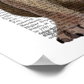 English Bulldog, Formal Hound and Hat Poster (Hoek)