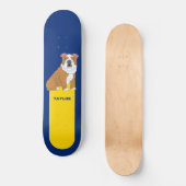 English Bulldog Graphic Personalized Persoonlijk Skateboard (Voorkant)