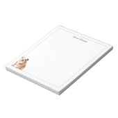 English Bulldog Gray Border Notitieblok (Linkerzijde)