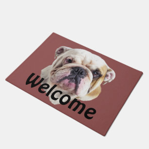 English Bulldog Head Deurmat