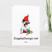 English Bulldog kerstcadeaus Feestdagen Kaart (Achterkant)