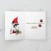 English Bulldog kerstcadeaus Feestdagen Kaart (Binnen)