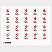 English Bulldog kerstcadeaus Ronde Sticker (Vel)